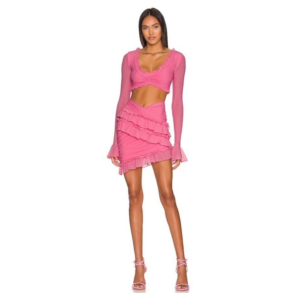 MAJORELLE Macey Crop Top and Skirt Set